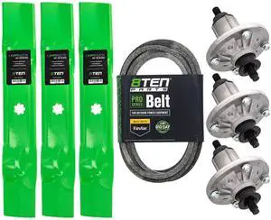 Blade Spindle Belt Kit for John Deere D140 LA145 LA130 D160 D150 LA140 LA165 LA155 48 inch GY20852 AUC15811 GX21833 Blade Spindle Belt Kit for John Deere D140 LA145 LA130 D160 D150 LA140 LA165 LA155 48 inch GY20852 AUC15811 GX21833