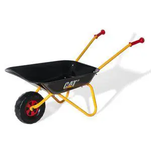 Rolly CAT Kids Wheelbarrow Ride On - Rust-Resistant Seamless Steel Tub with Rubber Hand Grips Rolly CAT Kids Wheelbarrow Ride On - Rust-Resistant Seamless Steel Tub with Rubber Hand Grips