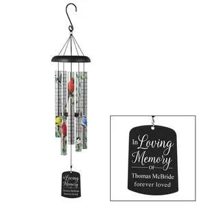 Personalized Memorial Wind Chime - Engraved Sonnet - Sympathy - Custom Condolences - in Loving Memory Personalized Memorial Wind Chime - Engraved Sonnet - Sympathy - Custom Condolences - in Loving Memory