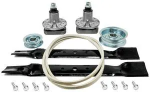 EPR Spindle Belt Blade Idler Deck Rebuild Kit Compatible with John Deere Sabre Scotts 42 inch L100 L110 L118 L111 L108 L105 L107 GY20785 EPR Spindle Belt Blade Idler Deck Rebuild Kit Compatible with John Deere Sabre Scotts 42 inch L100 L110 L118 L111 L108 L105 L107 GY20785