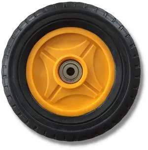 8" Plastic Rear Wheel w/bearing&tire Assy Rep. Part# 7058-8 8" Plastic Rear Wheel w/bearing&tire Assy Rep. Part# 7058-8
