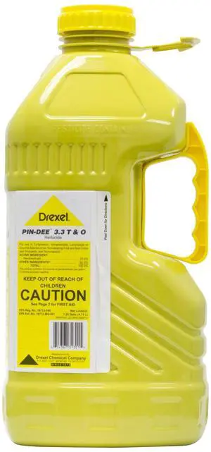 Pin-Dee 3.3 T&O Pre Emergent Herbicide with Pendimethanlin, 1.25 Gallon Pin-Dee 3.3 T&O Pre Emergent Herbicide with Pendimethanlin, 1.25 Gallon