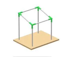 GoodsZone Canopy Fittings Set 1-3/8" Slant roof Carport Gazebo Lean to Shed Frame Connectors Coupling, Full Set for 6, 8, 10 Legs, Without Poles (for 4 Legs) GoodsZone Canopy Fittings Set 1-3/8" Slant roof Carport Gazebo Lean to Shed Frame Connectors Coupling, Full Set for 6, 8, 10 Legs, Without Poles (for 4 Legs)
