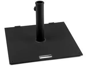 20" Square 36lb. Steel Umbrella Base with Wheels and Carry Handle (Black) 20" Square 36lb. Steel Umbrella Base with Wheels and Carry Handle (Black)