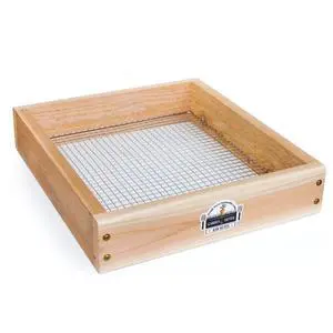 Cedar Garden Sifter for Compost, Dirt and Potting Soil - Handcrafted in The USA - Sustainable Cedar - Heavy Duty Stainless Grate (Handheld) Cedar Garden Sifter for Compost, Dirt and Potting Soil - Handcrafted in The USA - Sustainable Cedar - Heavy Duty Stainless Grate (Handheld)