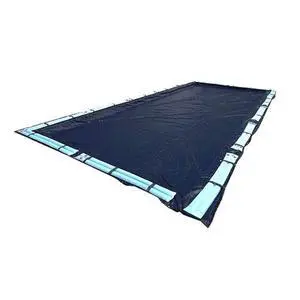 HYDROTOOLS Super Guard Heavy Duty Pool Cover For Above Ground Swimming Pools |21 X 37 FT Cover | Blue / Black | Water Tube Sleeves | UV Protected For 16X32 FT Rectangle Pools | CO82137R HYDROTOOLS Super Guard Heavy Duty Pool Cover For Above Ground Swimming Pools |21 X 37 FT Cover | Blue / Black | Water Tube Sleeves | UV Protected For 16X32 FT Rectangle Pools | CO82137R
