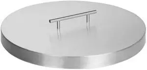 Celestial Fire Pit Cover for 13 Round Burner Pan (16" Actual Size), Stainless Steel, Wrapped Edge Celestial Fire Pit Cover for 13 Round Burner Pan (16" Actual Size), Stainless Steel, Wrapped Edge