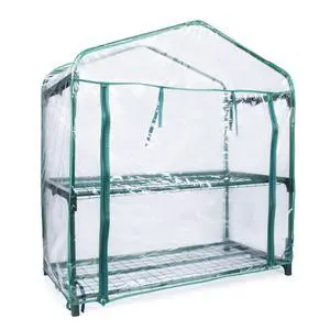 GreenThumb Greenhouse With Vinyl Cover, Perfect For Classroom, Home, and Herb Gardens- Indoor/Outdoor Gardening GreenThumb Greenhouse With Vinyl Cover, Perfect For Classroom, Home, and Herb Gardens- Indoor/Outdoor Gardening
