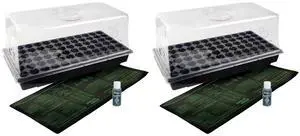 HYDROFARM Germination Hot House with Heat Mat Hydroponic Flower Grow (2-Pack) HYDROFARM Germination Hot House with Heat Mat Hydroponic Flower Grow (2-Pack)