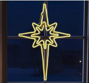 Large 25"x16" Twinkle 408 LED Bethlehem Star, Super-Bright Warm White LEDs Outdoor Christmas Decoration with 11 Functions and Timer Waterproof for Home Party Wall Hanging Large 25"x16" Twinkle 408 LED Bethlehem Star, Super-Bright Warm White LEDs Outdoor Christmas Decoration with 11 Functions and Timer Waterproof for Home Party Wall Hanging