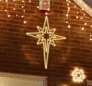 28" 144LED Twinkle Bethlehem Star, Super-Bright Warm LED Christmas Decoration with 11 Functions and Timer, Waterproof for Outdoor Hanging, Decorative Star Light 28" 144LED Twinkle Bethlehem Star, Super-Bright Warm LED Christmas Decoration with 11 Functions and Timer, Waterproof for Outdoor Hanging, Decorative Star Light