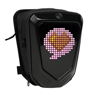 SCT-4 Motorcycle LED Display Bonnet Bag, Bluetooth Control 16×16 Pixel Hard Shell Crossbody Sling Bag, 2L Capacity Motorcycle Riding Storage Bag SCT-4 Motorcycle LED Display Bonnet Bag, Bluetooth Control 16×16 Pixel Hard Shell Crossbody Sling Bag, 2L Capacity Motorcycle Riding Storage Bag