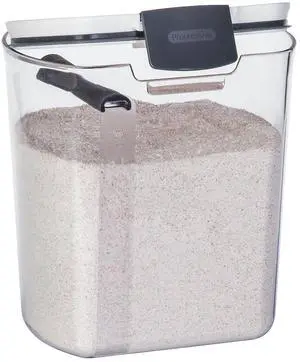 Flour Storage Container, 4-Quart Capacity, Includes Leveling Bar for Mess-Free Measuring Flour Storage Container, 4-Quart Capacity, Includes Leveling Bar for Mess-Free Measuring