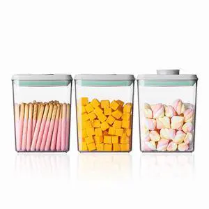 Pop Airtight Food Storage Containers with Lids- 3 Pcs Stackable One Button Opening Food Containers, Kitchen Pantry Storage Containers for Snacks Candy Salt Herbs Spices BPA-Free (1.2 QT * 3) Pop Airtight Food Storage Containers with Lids- 3 Pcs Stackable One Button Opening Food Containers, Kitchen Pantry Storage Containers for Snacks Candy Salt Herbs Spices BPA-Free (1.2 QT * 3)