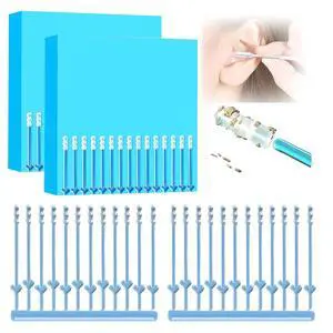 Sticky Ear Cleaning Stick, 48Pcs Earwax Removal Adhesive Swabs, Reusable Adhesive Ear Cleaning Sticks with Soft Flexible Tip, Gentle Ear Cleaner Tool Sticky Ear Cleaning Stick, 48Pcs Earwax Removal Adhesive Swabs, Reusable Adhesive Ear Cleaning Sticks with Soft Flexible Tip, Gentle Ear Cleaner Tool