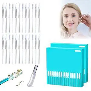 48 Pcs Earwax Removal Adhesive Swabs, Ear Wax Removal Tool & Ear Cleaning Tool Kit, Adhesive Ear Cleaning Sticks with Soft Flexible Tip, Gentle Ear Cleaner Tool for All Ages 48 Pcs Earwax Removal Adhesive Swabs, Ear Wax Removal Tool & Ear Cleaning Tool Kit, Adhesive Ear Cleaning Sticks with Soft Flexible Tip, Gentle Ear Cleaner Tool for All Ages