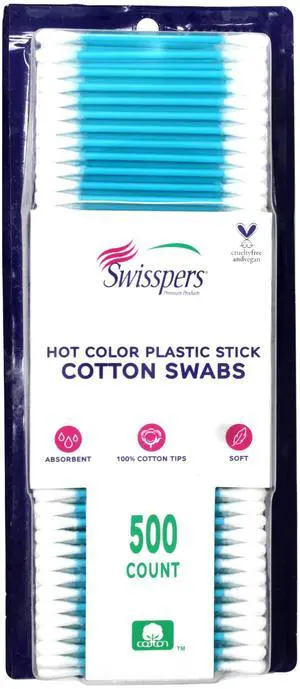 Hot Colored Swab-500 ct (Color May Vary) Hot Colored Swab-500 ct (Color May Vary)