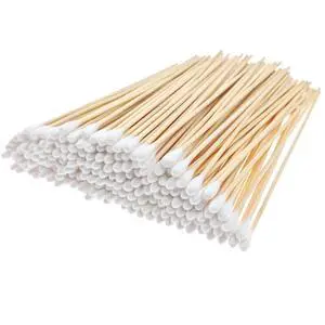 200 Pcs Cotton Swabs, 6 Inch Long Ear Buds with Extra Long Wooden Handle Ear Picks for Cleaning, Jewelry, Polishing, Makeup, Dogs 200 Pcs Cotton Swabs, 6 Inch Long Ear Buds with Extra Long Wooden Handle Ear Picks for Cleaning, Jewelry, Polishing, Makeup, Dogs