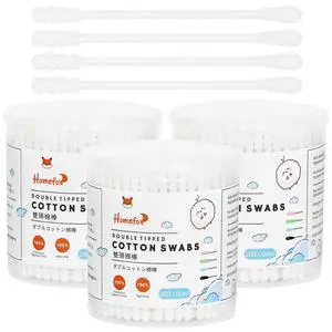 Cotton Swabs Spiral - 600 Count Organic Cotton Buds Double Side Tightly Wrapped Cotton Tips Paper Stick Soft Gentle Lint-Free Cruelty-Free, Round & Spiral (White) Cotton Swabs Spiral - 600 Count Organic Cotton Buds Double Side Tightly Wrapped Cotton Tips Paper Stick Soft Gentle Lint-Free Cruelty-Free, Round & Spiral (White)