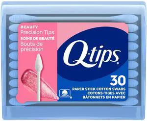 Cotton Swabs, Precision Tips, Travel Size Toiletries for Beauty and Home, 100% Cotton, 30 Count Cotton Swabs, Precision Tips, Travel Size Toiletries for Beauty and Home, 100% Cotton, 30 Count