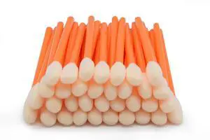 (100 Pcs) 3.66 inch Foam Swab Cleaning Swab Foam Tips Sponge Stick-Orange (100 Pcs) 3.66 inch Foam Swab Cleaning Swab Foam Tips Sponge Stick-Orange