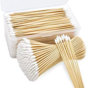 500pcs Cotton Swabs with Storage Case, 6 inch Precision Gun Cleaning Swabs, Lint Free Bamboo Handle Long Cotton Swabs for Gun Cleaning, Makeup & Electronics 500pcs Cotton Swabs with Storage Case, 6 inch Precision Gun Cleaning Swabs, Lint Free Bamboo Handle Long Cotton Swabs for Gun Cleaning, Makeup & Electronics