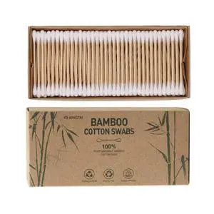 Bamboo Cotton Swabs 500 Count Natural Buds 100% Biodegradable Organic Wooden Sticks for Ears Makeup Safety Mouth Travel Clean Skin Club Bamboo Cotton Swabs 500 Count Natural Buds 100% Biodegradable Organic Wooden Sticks for Ears Makeup Safety Mouth Travel Clean Skin Club