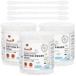 Cotton Swabs Precision Pointed - 600 Count Pointy Organic Cotton Buds Double Side Tightly Wrapped Cotton Tips Paper Stick Soft Gentle Lint-Free Cruelty-Free, Pointy & Round (White) Cotton Swabs Precision Pointed - 600 Count Pointy Organic Cotton Buds Double Side Tightly Wrapped Cotton Tips Paper Stick Soft Gentle Lint-Free Cruelty-Free, Pointy & Round (White)