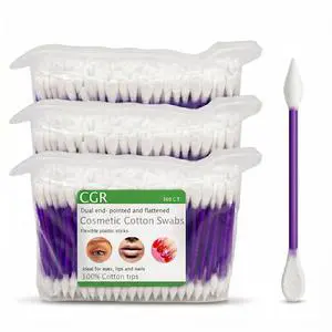 900pcs Precision Cotton Swabs with Pointed and Flattened Tip Cosmetic Makeup Applicator(3x300pcs in bags) 900pcs Precision Cotton Swabs with Pointed and Flattened Tip Cosmetic Makeup Applicator(3x300pcs in bags)