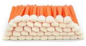 50pcs 5.11" Square Rectangle Foam Cleaning Swab Sticks(Orange) 50pcs 5.11" Square Rectangle Foam Cleaning Swab Sticks(Orange)