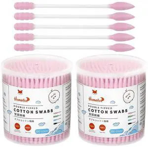 Pink Cotton Swabs Spiral Pointed - 400 Count Organic Cotton Buds Double Side Tightly Wrapped Precision Cotton Tips Paper Stick Soft Gentle Lint-Free Cruelty-Free, Spiral & Pointy (Pink) Pink Cotton Swabs Spiral Pointed - 400 Count Organic Cotton Buds Double Side Tightly Wrapped Precision Cotton Tips Paper Stick Soft Gentle Lint-Free Cruelty-Free, Spiral & Pointy (Pink)