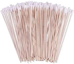 400 Count 6 Inch Long Cotton Swabs with Wooden Handles Cotton Tipped Applicator for Cleaning 400 Count 6 Inch Long Cotton Swabs with Wooden Handles Cotton Tipped Applicator for Cleaning