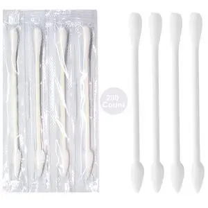 Individually Wrapped Double Tipped Cotton Swabs, Travel Size - Pointed & Round Tip, For Ear, Makeup & Cleaning (200 Count) Individually Wrapped Double Tipped Cotton Swabs, Travel Size - Pointed & Round Tip, For Ear, Makeup & Cleaning (200 Count)