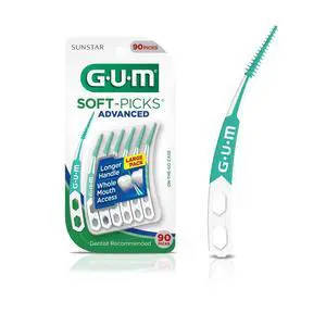 Soft-Picks Advanced Easy-to-Use Interdental Picks for Plaque Removal Health with Convenient Carry Case, Dentist Recommended, 90 Count Soft-Picks Advanced Easy-to-Use Interdental Picks for Plaque Removal Health with Convenient Carry Case, Dentist Recommended, 90 Count