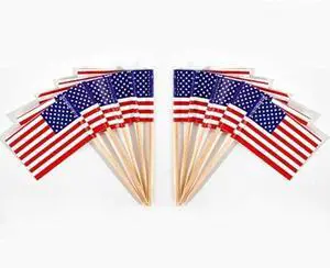 100 Pcs USA American Flag US Toothpick Flags, Small Mini Stick Cupcake Toppers US Flags,4th of July,Veterans Day,Country Picks Party Decoration Celebration Cocktail Food Bar Cake Flags 100 Pcs USA American Flag US Toothpick Flags, Small Mini Stick Cupcake Toppers US Flags,4th of July,Veterans Day,Country Picks Party Decoration Celebration Cocktail Food Bar Cake Flags