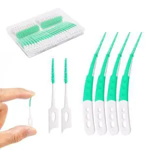 444PCS Dental Picks for Teeth Cleaning Health,Dual-Use Toothpicks and Angled Disposable Interdental Brushes, Green 444PCS Dental Picks for Teeth Cleaning Health,Dual-Use Toothpicks and Angled Disposable Interdental Brushes, Green
