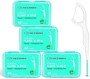 Dental Floss Picks Tooth Flosser for Adults Teeth Cleaning Interdental Picks Mint Flavor Toothpick Stick Soft On Gum & Teeth, 160 Count Dental Floss Picks Tooth Flosser for Adults Teeth Cleaning Interdental Picks Mint Flavor Toothpick Stick Soft On Gum & Teeth, 160 Count