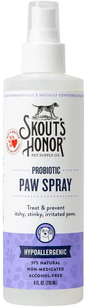 Paw Spray for Dogs - Microbiome-Friendly Certified - Alcohol-Free, Fragrance-Free & Non-Medicated - Supports Healthy Skin & Relieves Itchy, Stinky Paws, 8 oz Paw Spray for Dogs - Microbiome-Friendly Certified - Alcohol-Free, Fragrance-Free & Non-Medicated - Supports Healthy Skin & Relieves Itchy, Stinky Paws, 8 oz
