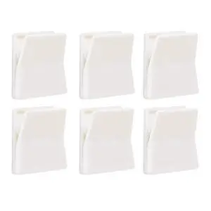 6 Pcs Large Self Adhesive Clips, Tapestry Hanger, Wall Tapestry Clips, No Drilling Adhesive Towel Holder, Towel Clip for Bathroom Kitchen Home Office Hotel, White 6 Pcs Large Self Adhesive Clips, Tapestry Hanger, Wall Tapestry Clips, No Drilling Adhesive Towel Holder, Towel Clip for Bathroom Kitchen Home Office Hotel, White
