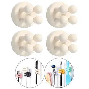 Silicone Toothbrush Holders - 4 Pcs Razor Hooks Adhesive Wall Mounted for Hanging Towel Key Plug Cable, Utility Decor Stick to Dorm Room Essentials Function for Kitchen Bathroom Home Office Silicone Toothbrush Holders - 4 Pcs Razor Hooks Adhesive Wall Mounted for Hanging Towel Key Plug Cable, Utility Decor Stick to Dorm Room Essentials Function for Kitchen Bathroom Home Office