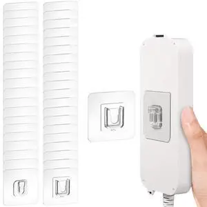 Double Sided Adhesive Wall Hooks,20 Pack Self Adhesive Hooks,Suitable for Hanging and Organizing Power Outlets, Picture Frames, and Tissue Boxes at Home, Office, or in Rv Double Sided Adhesive Wall Hooks,20 Pack Self Adhesive Hooks,Suitable for Hanging and Organizing Power Outlets, Picture Frames, and Tissue Boxes at Home, Office, or in Rv