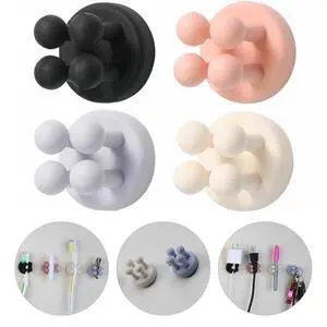 Mindful Design Razor Holder - 4Pcs Self Adhesive Silicone Toothbrush Holders Wall Mounted to Mirror for Shower Hanging Towel, Functional Waterproof Hook for Bathroom Kitchen Living Room Office Mindful Design Razor Holder - 4Pcs Self Adhesive Silicone Toothbrush Holders Wall Mounted to Mirror for Shower Hanging Towel, Functional Waterproof Hook for Bathroom Kitchen Living Room Office