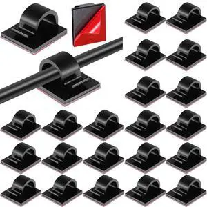 60 Pieces Mini Cable Clips Hooks Christmas Light Clips Self Adhesive Light Hooks Cord Clips for Desk Outdoor String Lights(Small,Black) 60 Pieces Mini Cable Clips Hooks Christmas Light Clips Self Adhesive Light Hooks Cord Clips for Desk Outdoor String Lights(Small,Black)