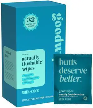 Flushable Wipes for Women -Coco Individually Wrapped Travel Butt Wipes To Go, Mini Purse & Festival Essentials for Adults, pH Balanced for Feminine Hygiene, 32 Count (1 Pack) Flushable Wipes for Women -Coco Individually Wrapped Travel Butt Wipes To Go, Mini Purse & Festival Essentials for Adults, pH Balanced for Feminine Hygiene, 32 Count (1 Pack)