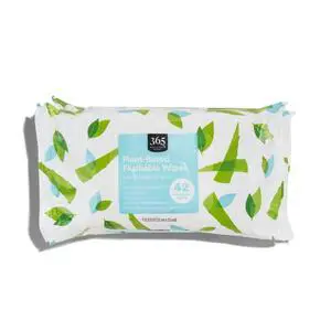 Plant-Based Flushable Wipes, Aloe & Green Tea Scent, 42 Count (Pack of 3) Plant-Based Flushable Wipes, Aloe & Green Tea Scent, 42 Count (Pack of 3)