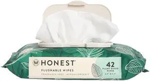 Hypoallergenic Flushable Wipes for Sensitive Skin, Tropical Leaves, 42 Count Hypoallergenic Flushable Wipes for Sensitive Skin, Tropical Leaves, 42 Count