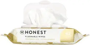 Hypoallergenic Flushable Wipes for Sensitive Skin, Gilded Wings, 42 Count Hypoallergenic Flushable Wipes for Sensitive Skin, Gilded Wings, 42 Count