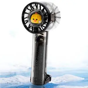 Handheld Fan with Lights, Cute Cartoon Transparent Turbo Portable Fan, 3 Gear High Speed 2000mAh Rechargeable Personal Fan with Hook, Suitable for Children, Women, Travel, Office and Outdoor (Black) Handheld Fan with Lights, Cute Cartoon Transparent Turbo Portable Fan, 3 Gear High Speed 2000mAh Rechargeable Personal Fan with Hook, Suitable for Children, Women, Travel, Office and Outdoor (Black)
