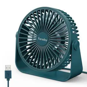 USB Desk Fans 5 Inches Portable Table Fans 360° Head Rotation Small Personal Desktop Fan for Home Office, 3 Speeds, Deep Green USB Desk Fans 5 Inches Portable Table Fans 360° Head Rotation Small Personal Desktop Fan for Home Office, 3 Speeds, Deep Green