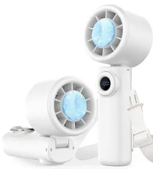 Portable Handheld Turbo Fan with Ice Cooling, 100 Levels Stepless Speed, 15H Long Battery Life, 10500RPM Turbo Fan Rechargeable Personal Mini Fan for Travel, Outdoor, Makeup Portable Handheld Turbo Fan with Ice Cooling, 100 Levels Stepless Speed, 15H Long Battery Life, 10500RPM Turbo Fan Rechargeable Personal Mini Fan for Travel, Outdoor, Makeup